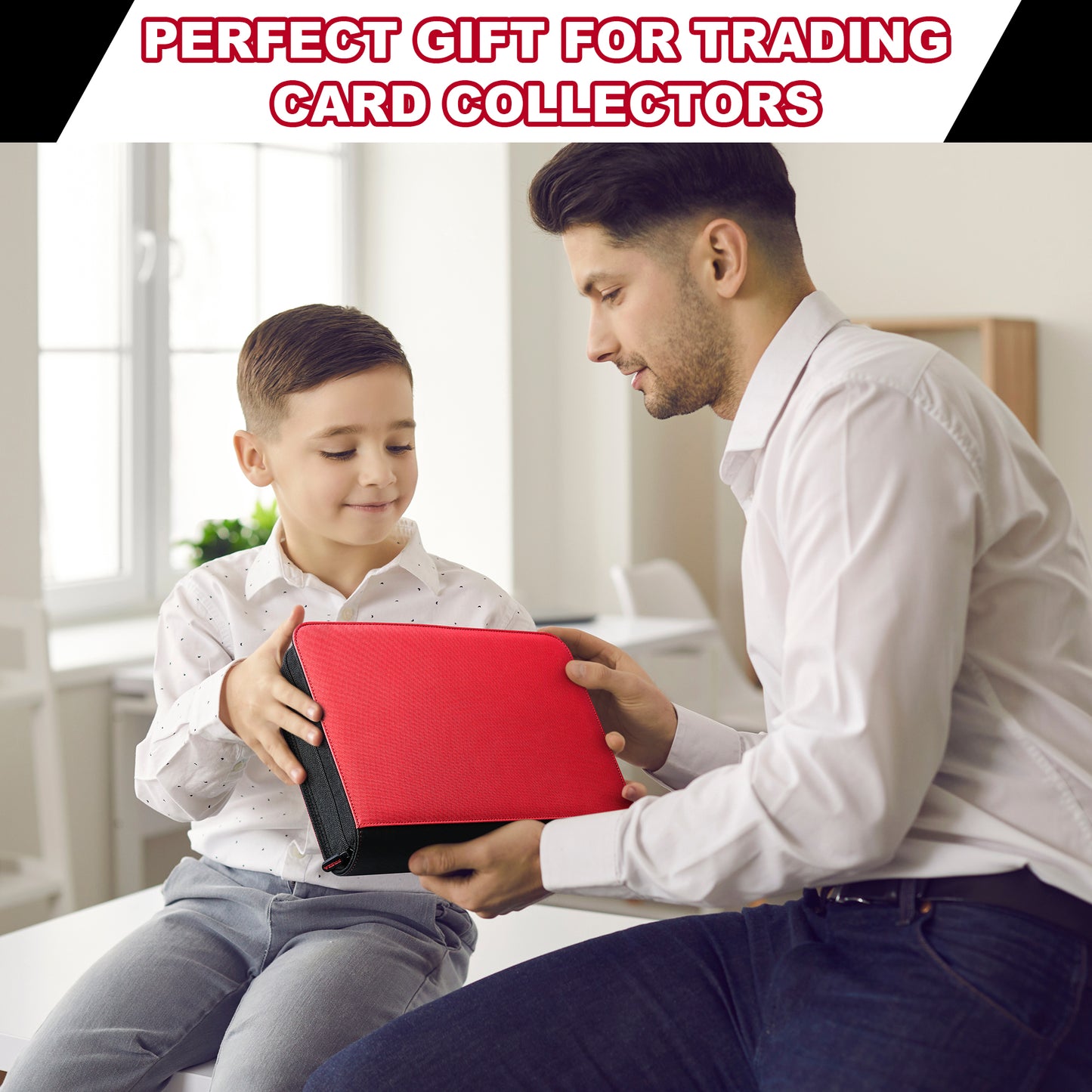 The Original Slab Binder by PREZA - Holds 32 slabs (red)