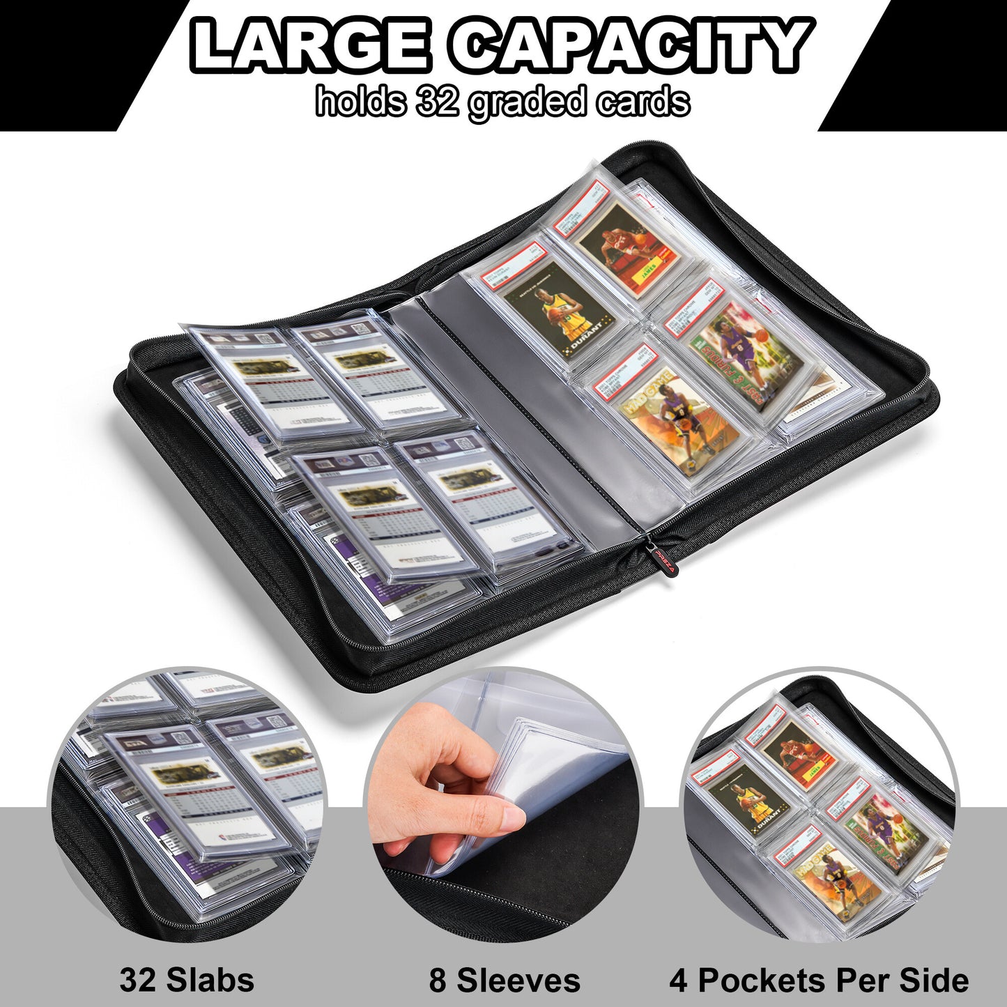 The Original Slab Binder by PREZA - Holds 32 slabs (black)