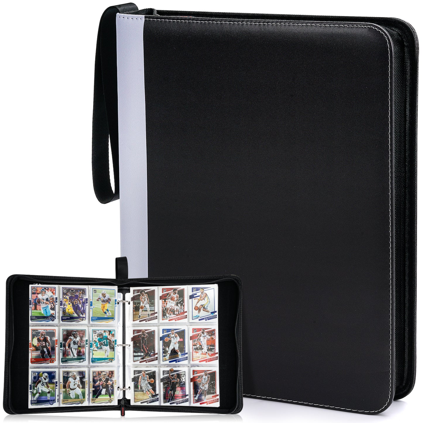 Black Trading Card Binder (Holds 900 Cards)