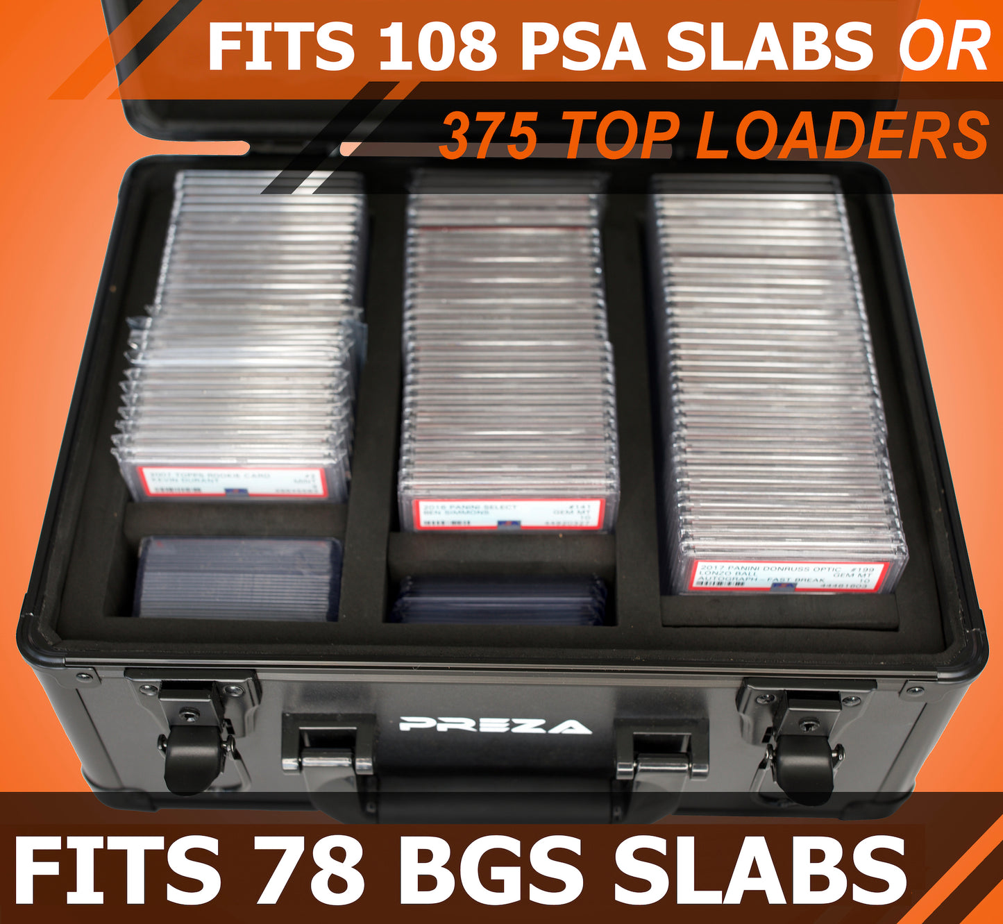 PREZA Graded Card Storage Box & Display Case