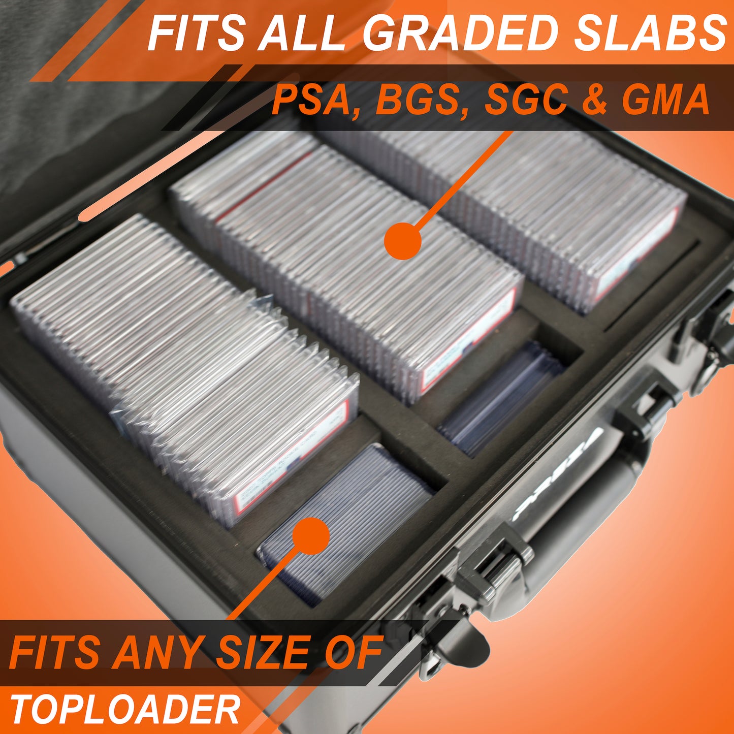PREZA Graded Card Storage Box & Display Case