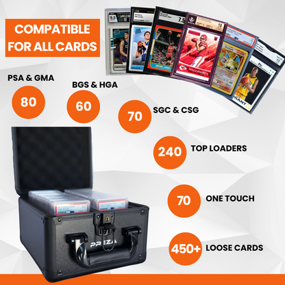 graded card safe PREZA Graded Card Case (2 row