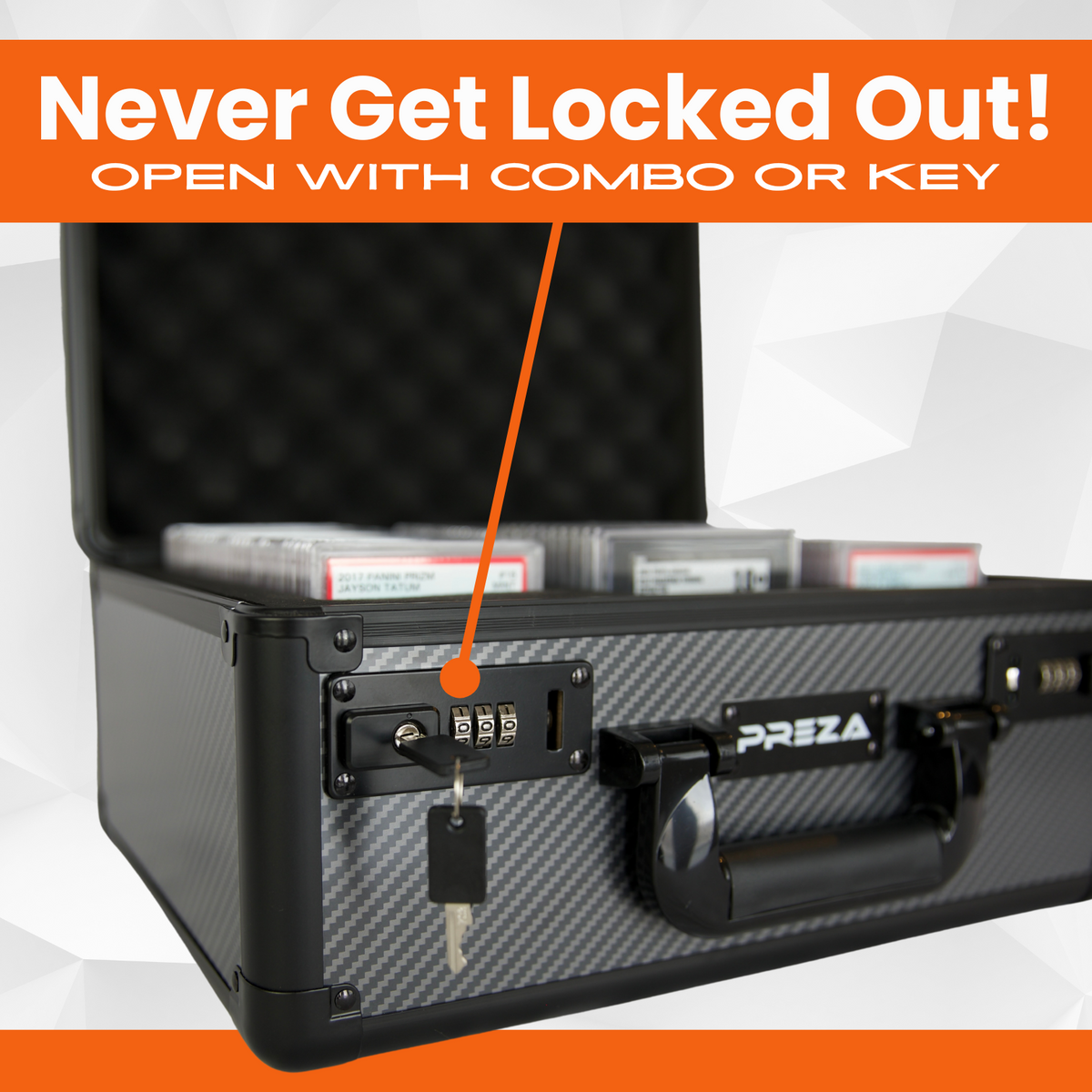 NEW PREZA EliteLock Slab Case (Large) – Preza Cards NEW PREZA EliteLock Slab Case (Large) – Preza Cards