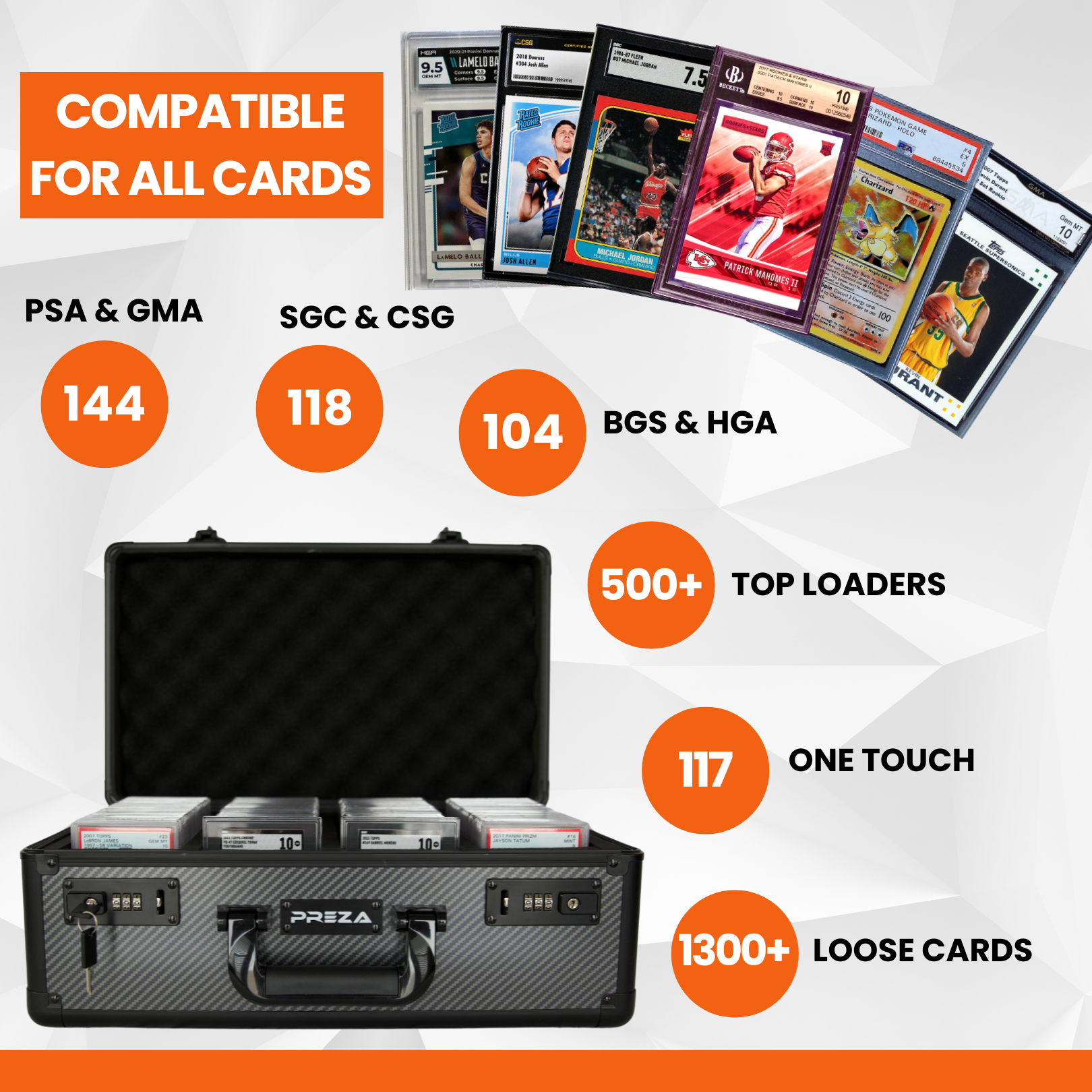 NEW PREZA EliteLock Slab Case (X-Large) – Preza Cards NEW PREZA EliteLock Slab Case (X-Large) – Preza Cards