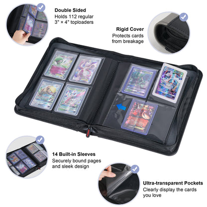 PREZA Mini Toploader Binder - Holds 112 Top loaders Preza Cards PREZA Mini Toploader Binder - Holds 112 Top loaders Preza Cards