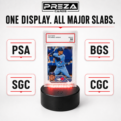 PREZA Graded Card Light Up Display
