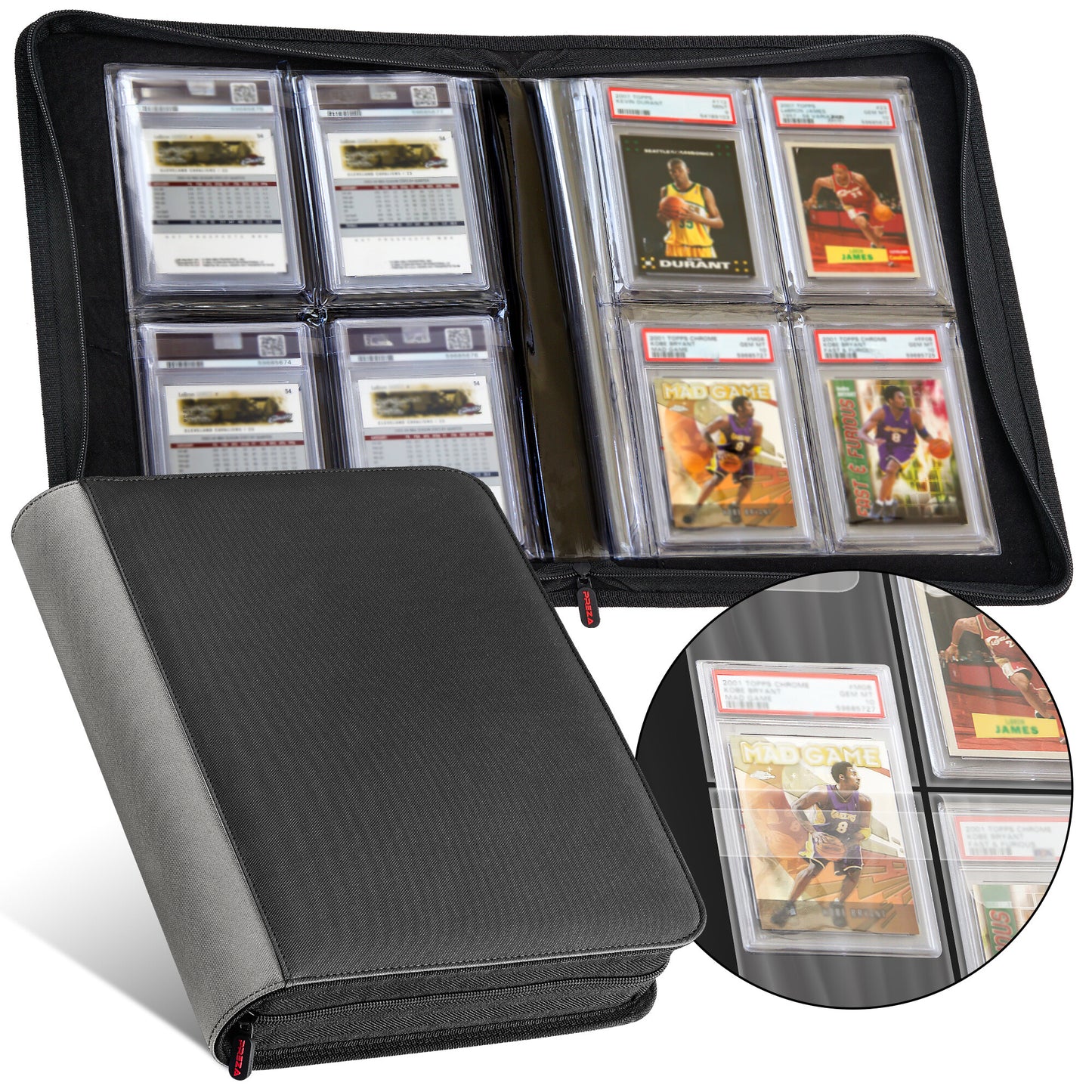 The Original Slab Binder by PREZA - Holds 32 PSA Cards (black)