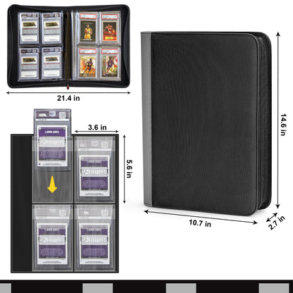 The Original Slab Binder by PREZA - Holds 32 PSA Cards (black)