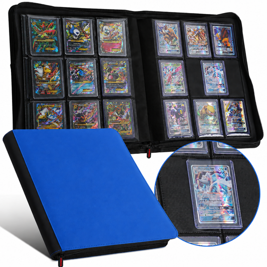 PREZA Toploader Binder - Holds 216 Top Loaders (Blue)