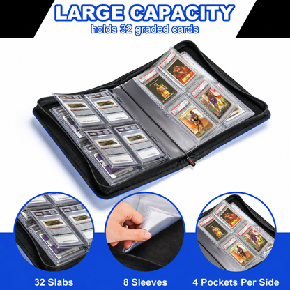 The Original Slab Binder by PREZA - Holds 32 slabs (blue)