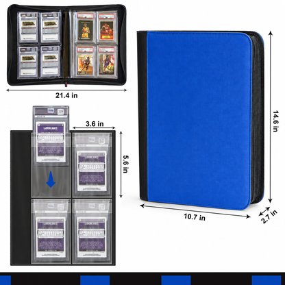 The Original Slab Binder by PREZA - Holds 32 slabs (blue)