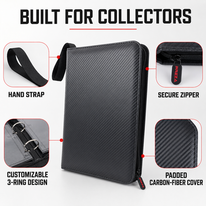 PREZA Jumbo & Standard Card Binder - Holds 240 Cards