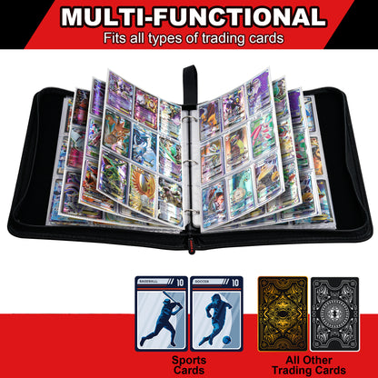 NEW) Red Trading Card Binder (Holds 900 Cards) Preza Cards NEW) Red Trading Card Binder (Holds 900 Cards) Preza Cards