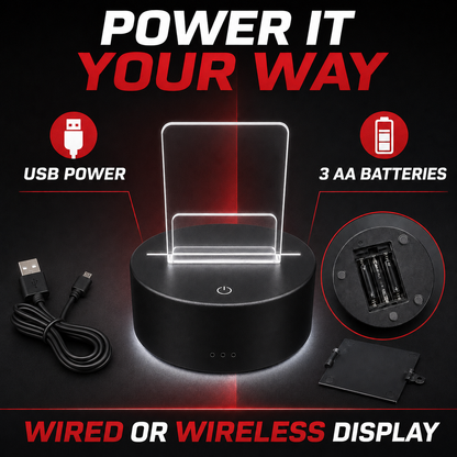 PREZA Graded Card Light Up Display