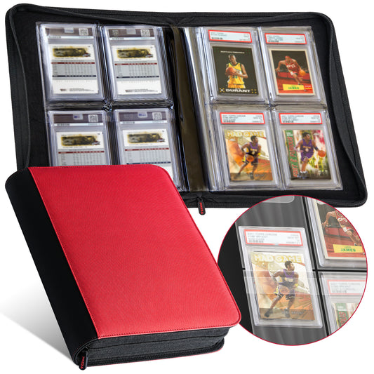 The Original Slab Binder by PREZA - Holds 32 PSA Cards (red)