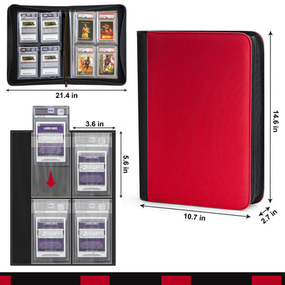 The Original Slab Binder by PREZA - Holds 32 slabs (red) Preza Cards The Original Slab Binder by PREZA - Holds 32 slabs (red) Preza Cards