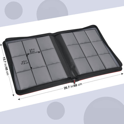 PREZA Toploader Binder - Holds 216 Top Loaders (red) Preza Cards PREZA Toploader Binder - Holds 216 Top Loaders (red) Preza Cards