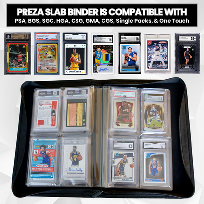 The Original Slab Binder by PREZA - Holds 32 PSA Cards (black)