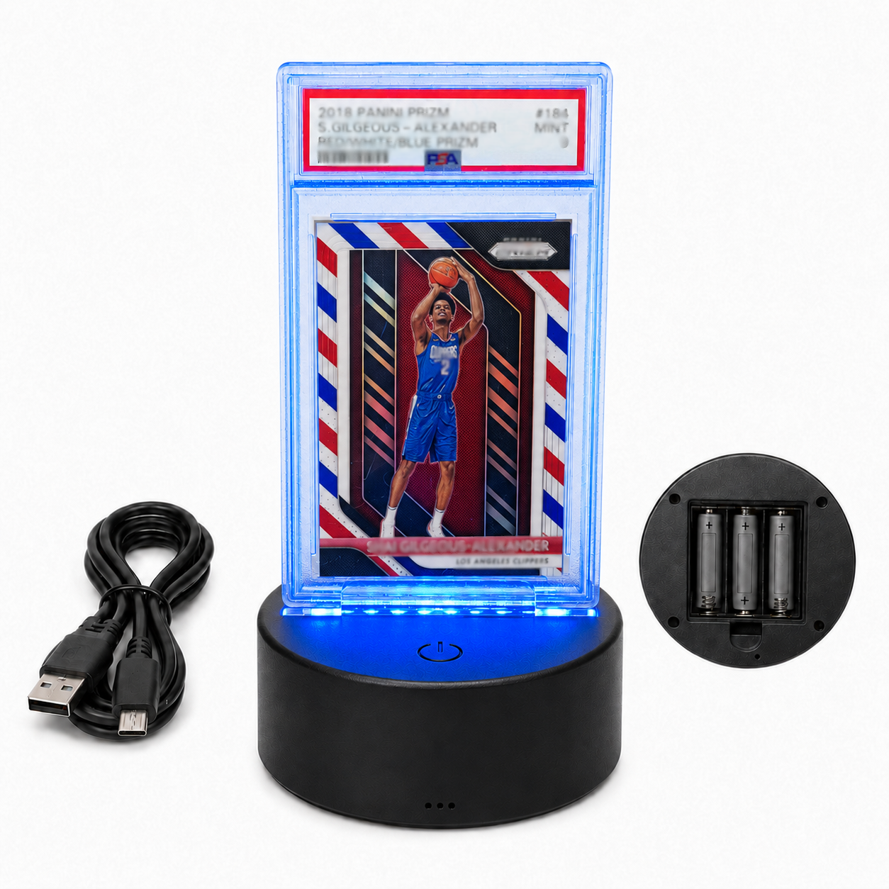 PREZA Graded Card Light Up Display
