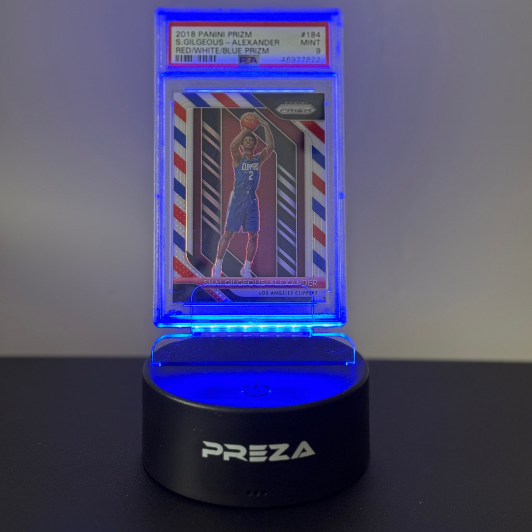 PREZA Graded Card Light Up Display