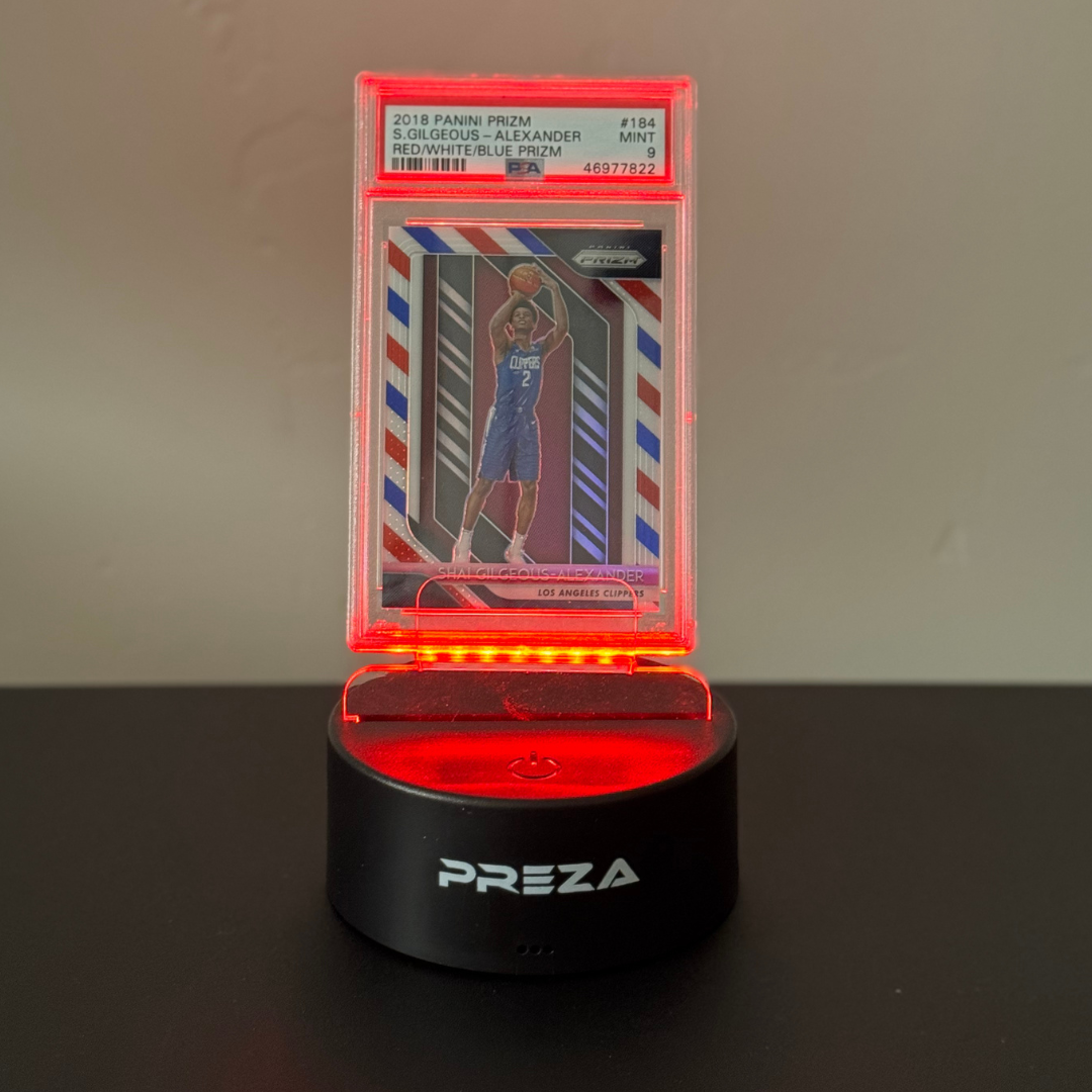 PREZA Graded Card Light Up Display