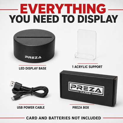 PREZA Graded Card Light Up Display