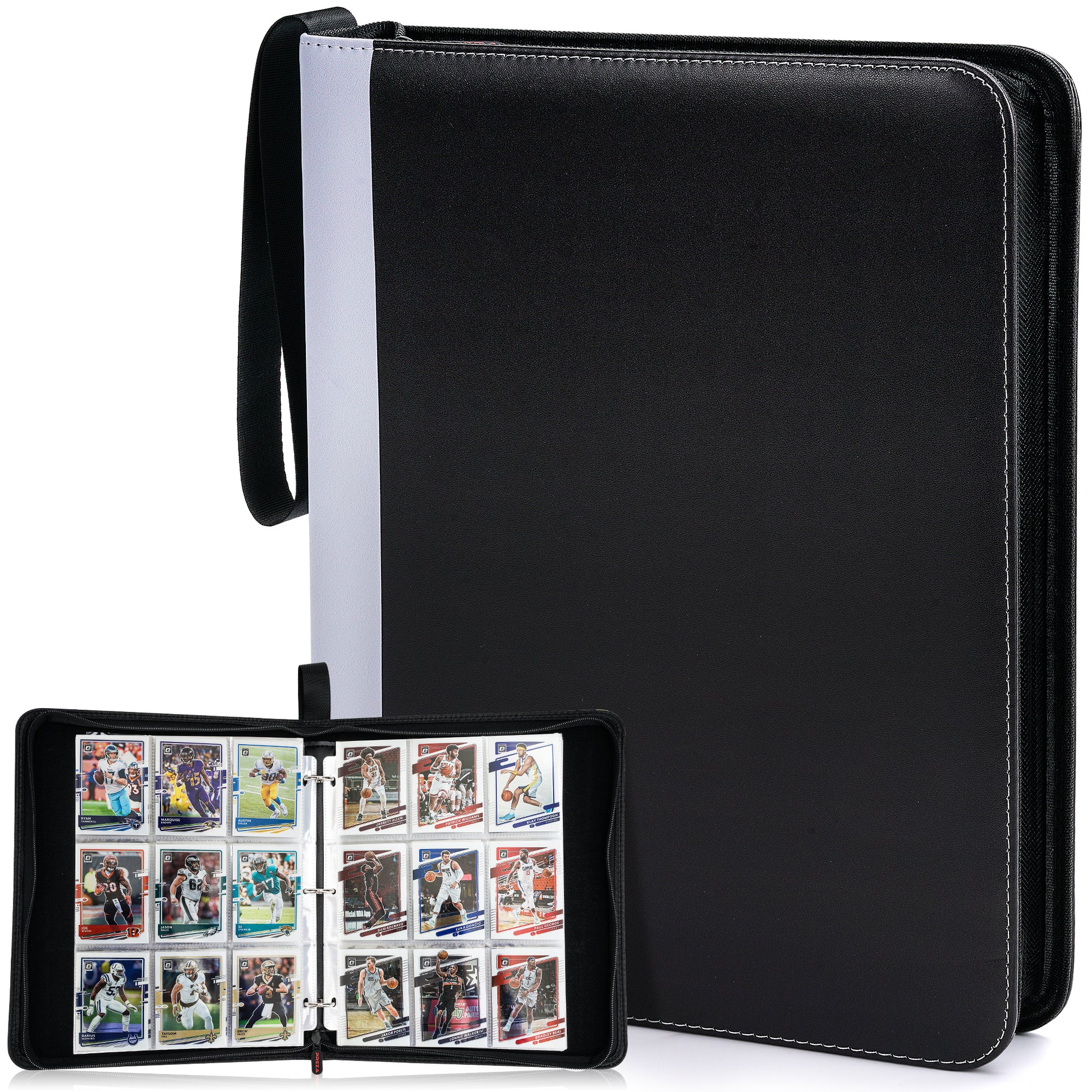 binder trading cards Black Trading Card Binder (Holds 900 Cards) – Preza Cards